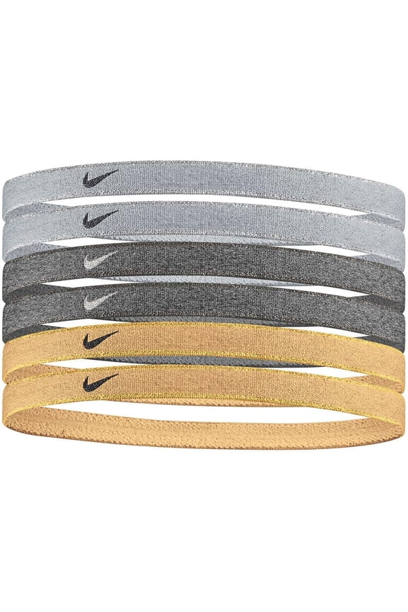 Swoosh Metallic Hairbands 6-Pack