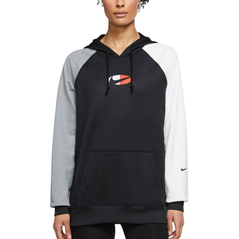 Nike women's therma fleece graphic training hoodie best sale