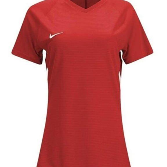 Nike Womens Tiempo Premier Soccer Jersey, Red, X-Small