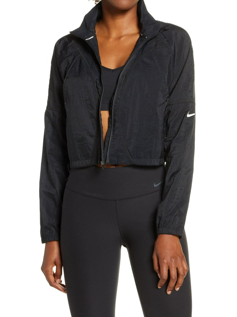 Nike Womens Translucent Cropped Running Jacket - Walmart.com