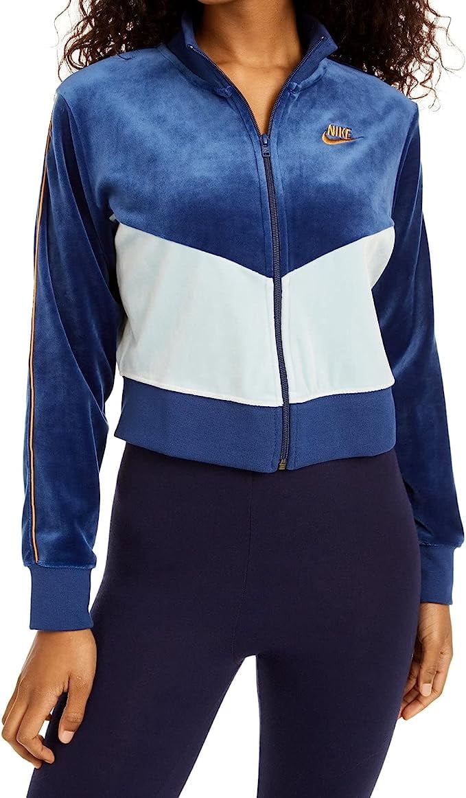 Nike Womens Velour Colorblocked Jacket - Walmart.com