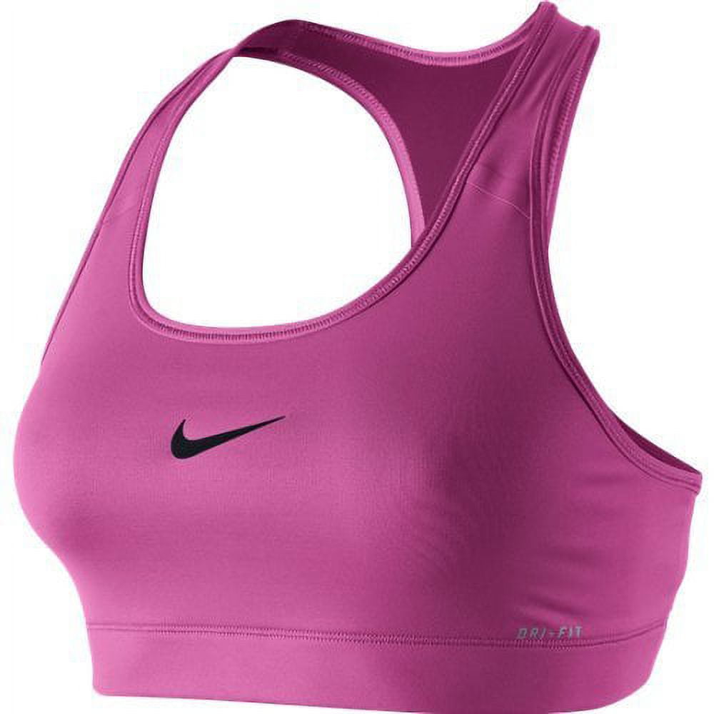 Nike Womens Victory Compression Sports Bra Vivid Pink/Black 375833-619 Size  Large