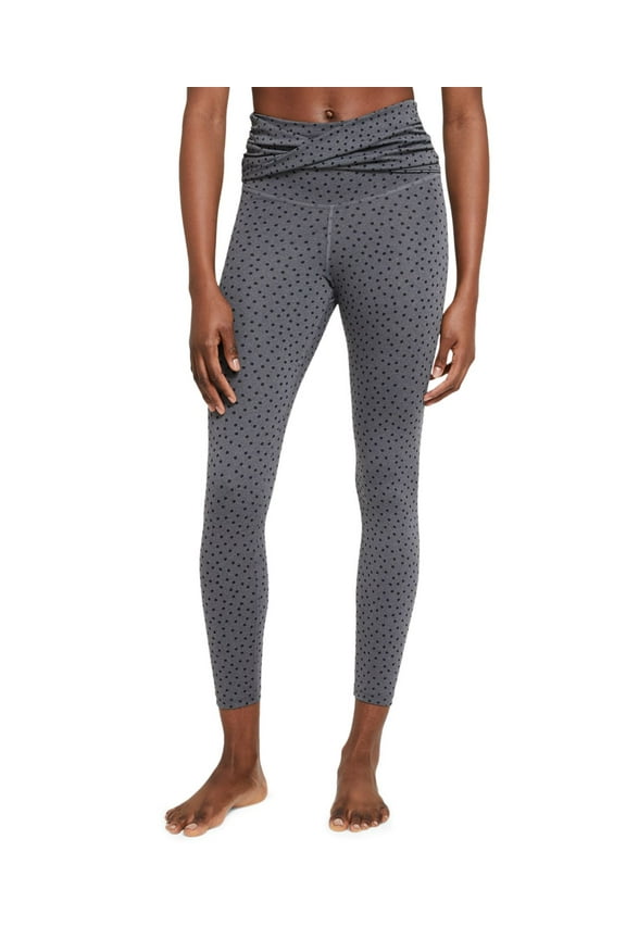 Womens Yoga Twist-Waist High-Rise 7/8 Length Leggings