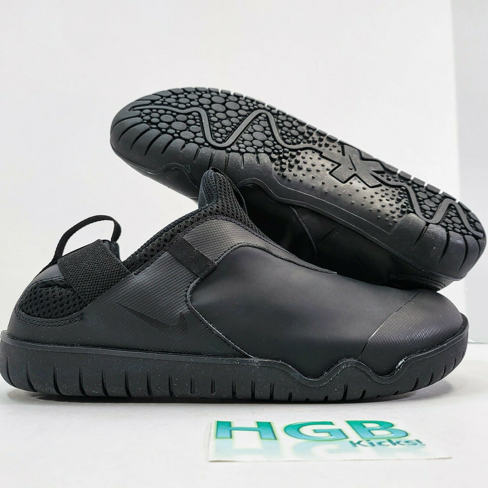 Nike leather shop slip ons