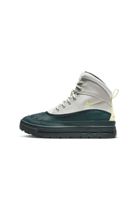 Nike Woodside 2 High ACG Big Kids' Boots Color: Deep Jungle/Light Iron Ore/Photon Dust/Luminous Green Size: 5Y
