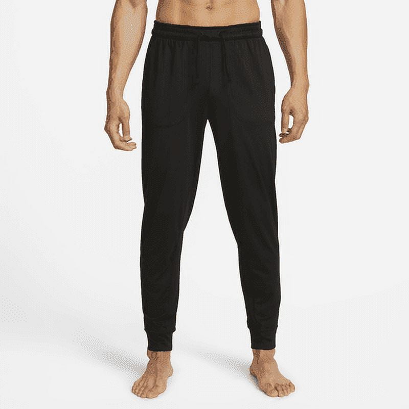Grey Dri Fit Joggers Nike Yoga Men's Dri-FIT Pants Color: Black