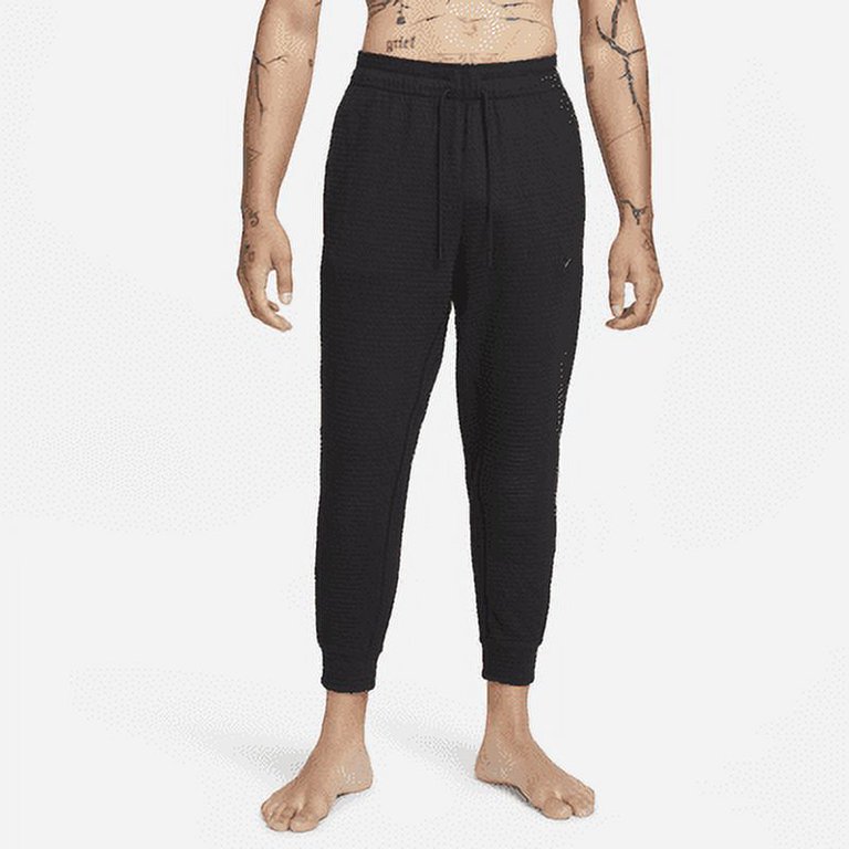 Grey Dri Fit Joggers Nike Yoga Men's Dri-FIT Pants Color: Black