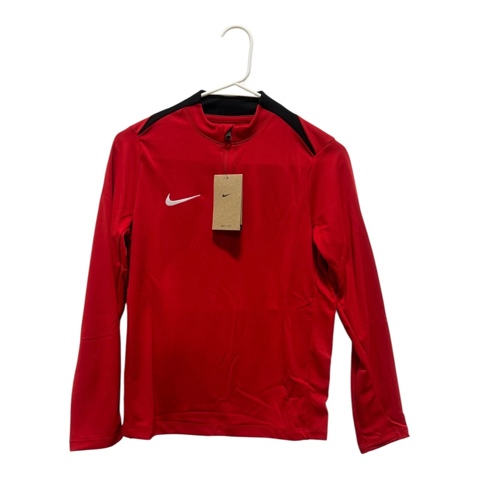 FORGE Nike Youth Academy Pro Training Jacket 1/4 Zip Top Red Black Size L (Fd7671-657)