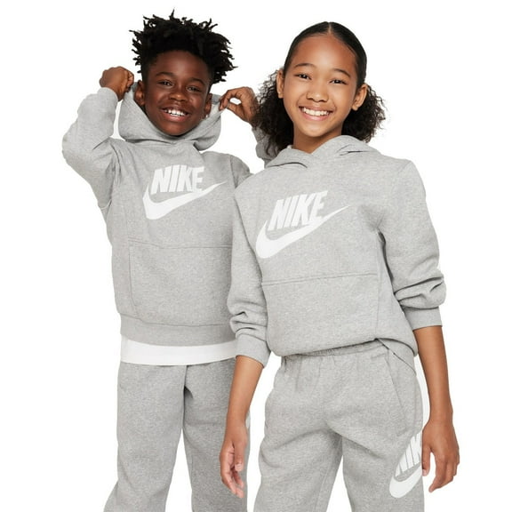 Nike Youth Club Fleece Hoody L Gray