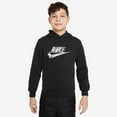 thumbnail image 1 of Nike Youth Kids Unisex Club Fleece Hoodie Black Medium, 1 of 4