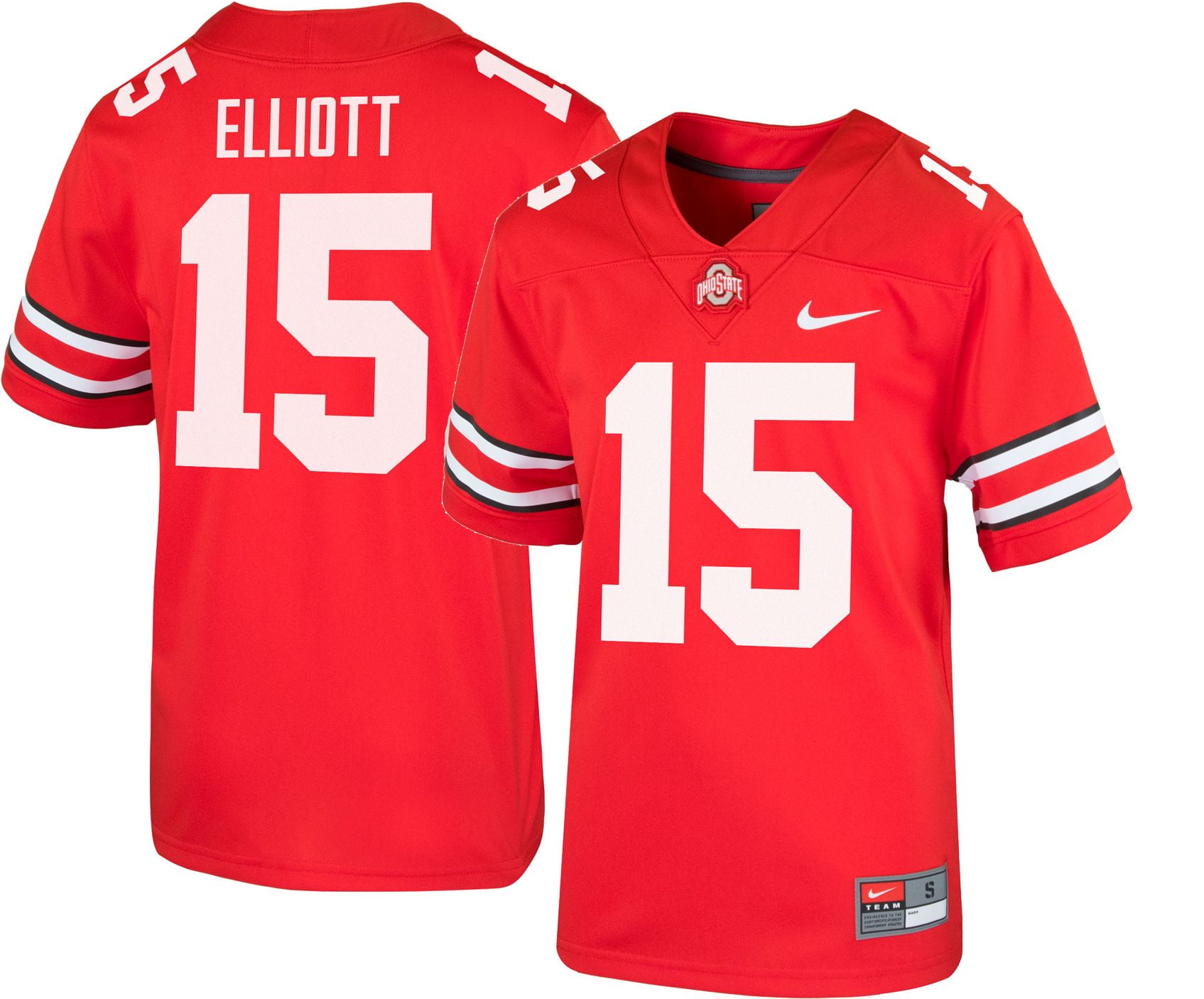 15 Ezekiel Elliott Ohio State Buckeyes Men College Football Jersey - Black