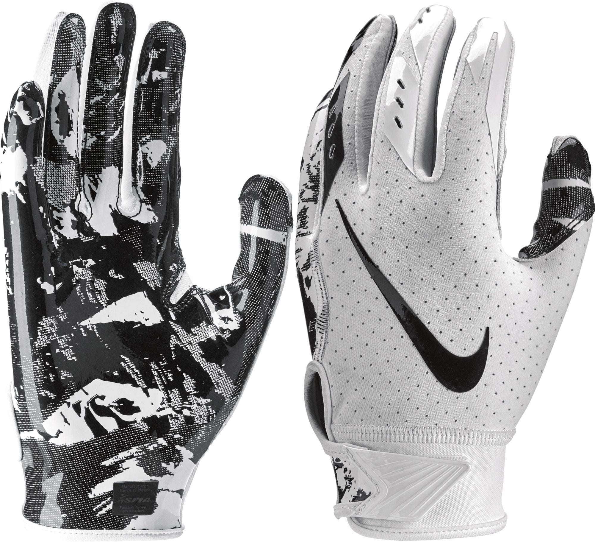 Nike Youth Vapor Jet 5.0 Football Receiver Gloves 2018 White Black Kids Size S Walmart