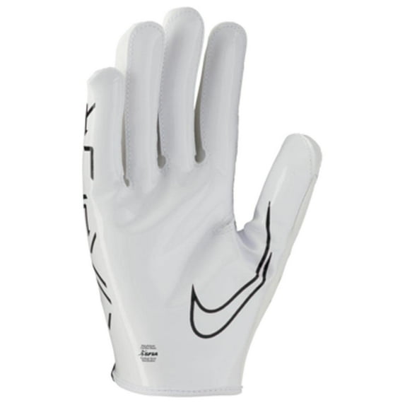 Nike Youth Vapor Jet 7.0 Football Gloves White White Black Youth Large