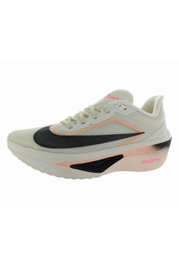Zoom Fly 6 Mens Shoes Size 9.5, Color: Pale Ivory/Black/Crimson Tint