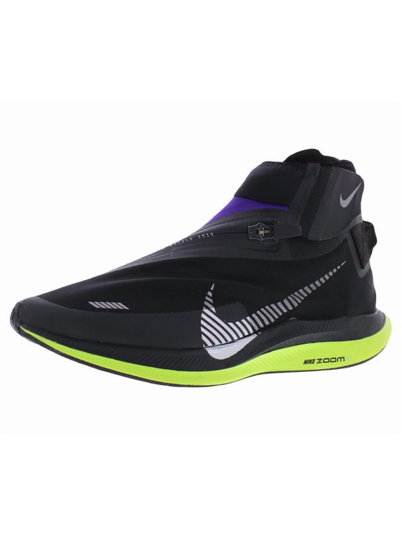 Zoom Pegasus Turbo Shield WP Womens Shoes Size 5.5, Color: Black/Metallic Silver