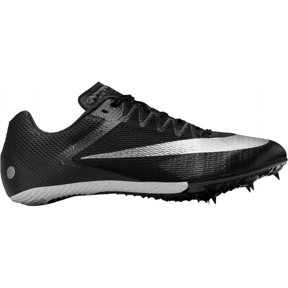 Nike Zoom Rival Sprint Track and Field Shoes (Black/Silver, M11.5/W13.0, D)