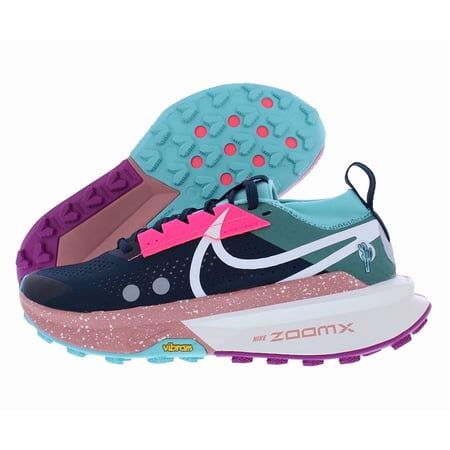Nike Zoomx Zegama Trail 2 Unisex Shoes Size 8.5, Color: Armory Navy/Sail/Green Frost