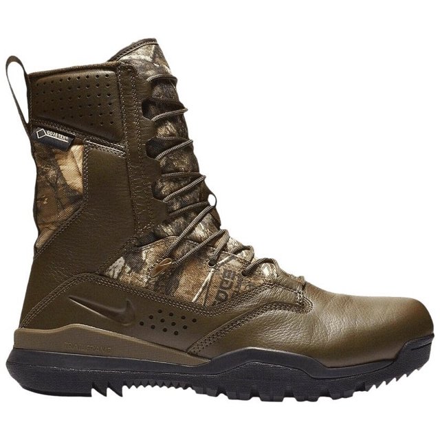 Nike x Realtree SFB Field 2 8" Leather Army Green Combat Boots AQ1203