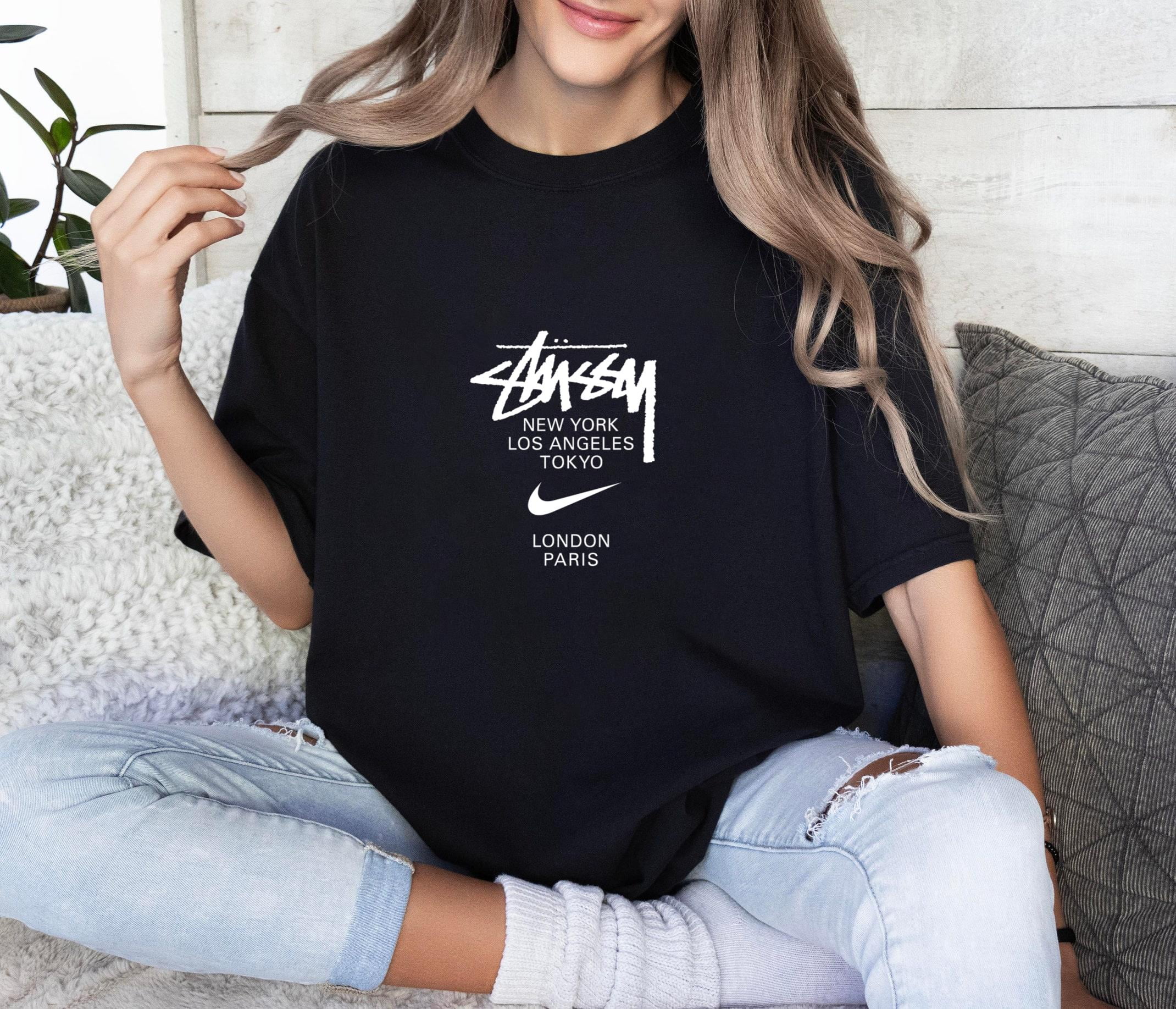 Nike x Stussy International T-shirt Black SIZE L Jamaica Ubuy