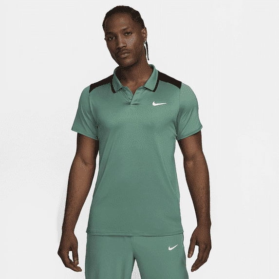 NikeCourt Advantage Men's Dri-FIT Tennis Polo Color: Bicoastal/Black/White Size: XL