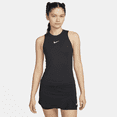 thumbnail image 1 of NikeCourt Advantage Women's Dri-FIT Tennis Tank Top Color: Black/Black/White Size: S, 1 of 1