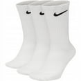 thumbnail image 1 of NikeDRI-FIT Everyday Cotton Cushioned Crew Training Socks with Sweat-Wicking Technology (3 Pair), White, Medium Men's 6-8 / Women's 6-10, 1 of 2