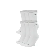 NIKEDRI-FIT WITH ENAGIC NikeDRI-FIT Everyday Plus Cushioned High Training Crew Socks (6 Pack) White SX6897-100 (Large 8M-12M / 10W-13W) Adult Unisex Mens Womens