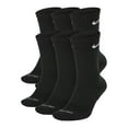 thumbnail image 1 of Nike Everyday Plus Cushion Crew Socks, 6 Pack – Color: Black / Size: Large, Men 8-12, Women 10–13, 1 of 2