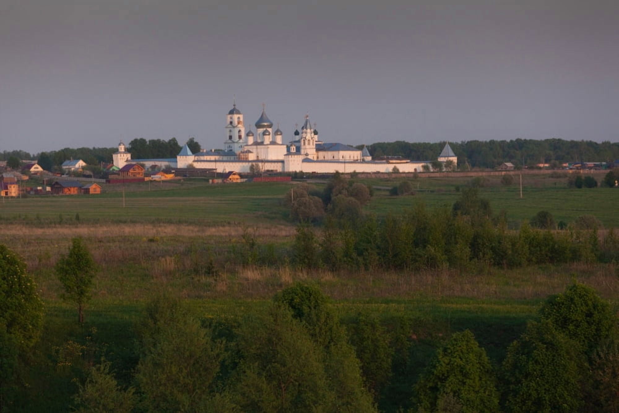 Nikitinsky Monastery at late afternoon Pereslavl-Zalessky Yaroslavl Oblast Russia Canvas Art - Panoramic Images (27 x 9)