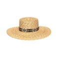 thumbnail image 1 of Nikki Beach Women's Bossa Straw Western Fashion Hat Natural One Size, 1 of 2