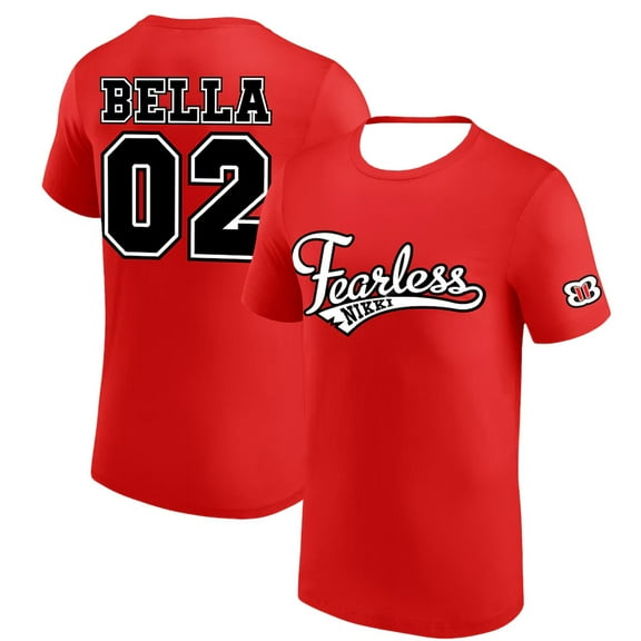 Nikki Bella Fearless T-Shirt Crewneck Short Sleeve Sport Tee Men Women Streetwear Tops
