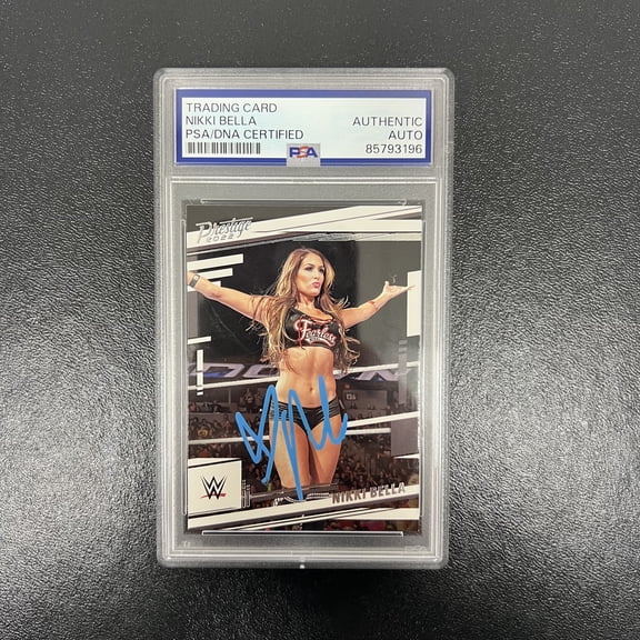 Nikki Bella Signed 2022 Panini Chronicles Prestige WWE#172 Card PSA Auth