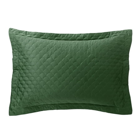 Nikki Chu Quilted Sham Dark Ivy King