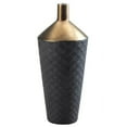 thumbnail image 1 of Black and Gold Porcelain Decorative Vase, 1 of 2