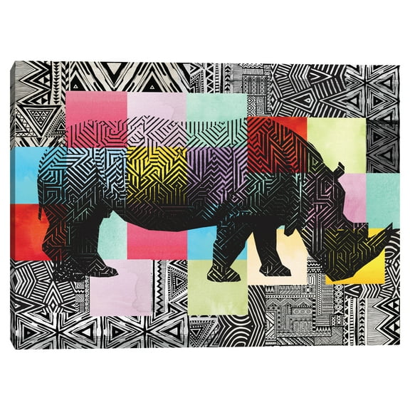 Nikki Chu Patchwork Animals & Insects Canvas Art Print, 30" x 40", by Nikki Chu