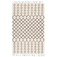 thumbnail image 1 of Nikki Chu by Jaipur Living Garnet Handmade Trellis Ivory/ Gray Area Rug (8'X10'), 1 of 3