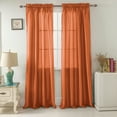 thumbnail image 1 of Nikki Faux Silk Rod Pocket Curtain Panel, 1 of 3