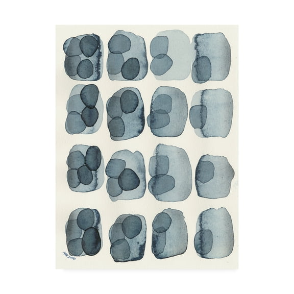 Nikki Galapon 'Indigo Four' Canvas Art