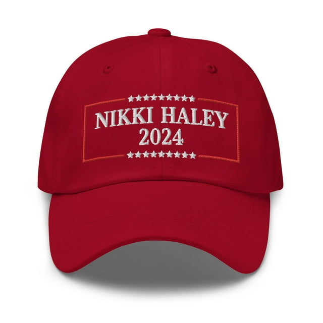 Nikki Haley 2024 Hat Embroidered (Cranberry)