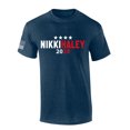 thumbnail image 1 of Nikki Haley Tshirt Haley 2024 Stars USA American Flag Sleeve Short Sleeve T-shirt Graphic Tee-Heather Navy-xxl, 1 of 4