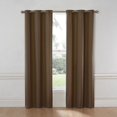 thumbnail image 1 of Nikki Polyester and Thermaback 0.25" Blackout Curtain Panel with 1.65" Antique Grommets and Foam Back, 1 of 2