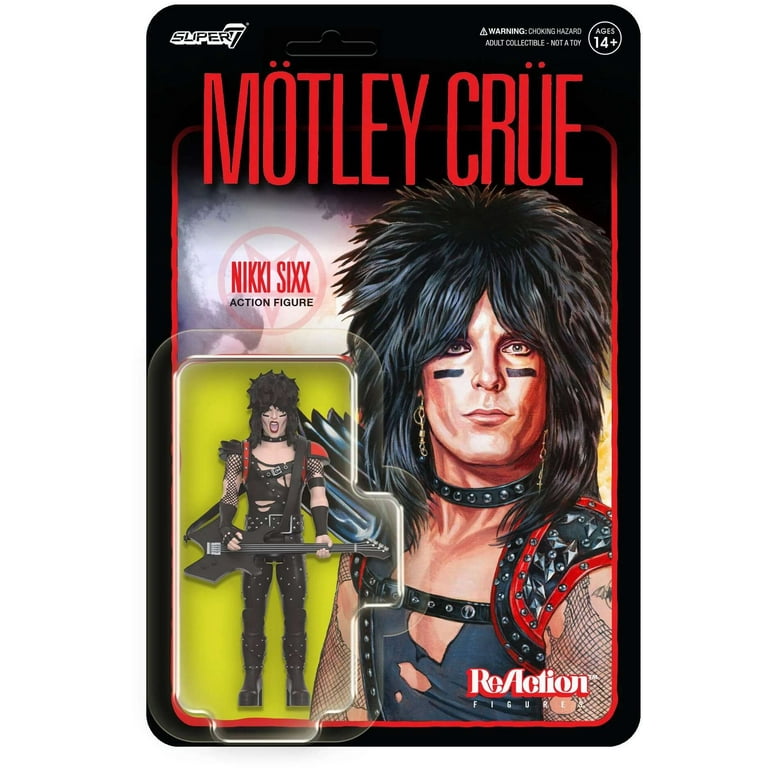 Nikki Sixx Motley Crue Super7 Reaction Action Figure - Walmart.com