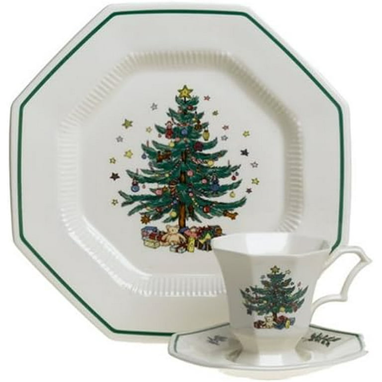 Nikko Ceramics Christmastime 12-Piece Dinnerware Set, Service for