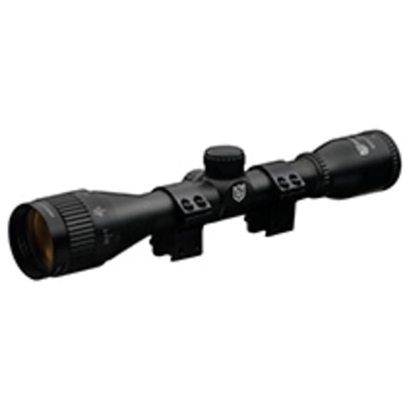 Nikko Stirling Mountmaster 4x32 AO, 1in Tube Rifle Scope, 4-Plex Reticle, w/1in Rings, Matte Black, NMM432AON