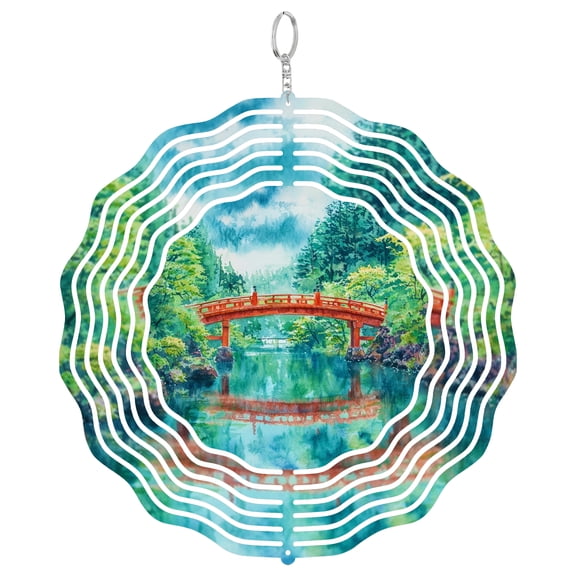 Nikko Toshogu 3D Wind Spinner Stainless Steel Kinetic Art Garden Decor Japan World Heritage Shrine Gift