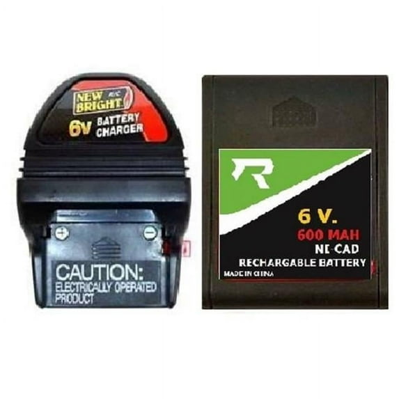 Nikko UN250279-NT 6V 600mAh NiCad Battery & AC Adaptor Charger for Nikko RC Car