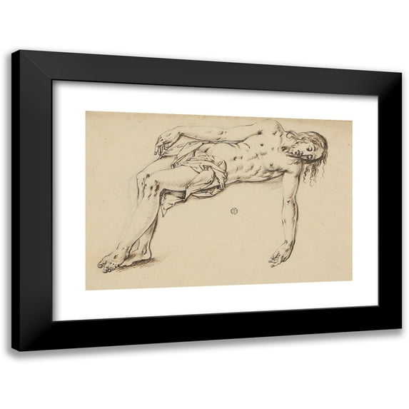 Niklaus Bock 14x11 Black Modern Framed Museum Art Print Titled - The Body of Christ