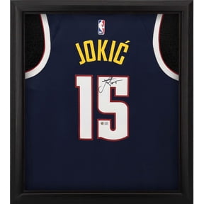 Nikola Jokic Denver Nuggets Framed Autographed Navy Icon 2020-2021 Swingman Jersey Shadowbox - Fanatics Authentic Certified