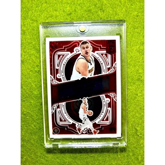 Nikola Jokic WHITE SPARKLE PRIZM CLEAR CARD ASIA RED SSP 2022 Elite DECK Asia SP