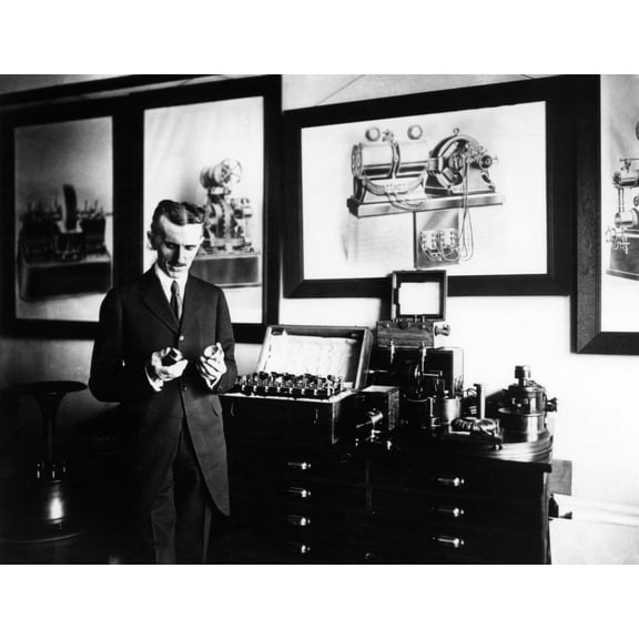 Nikola Tesla History (24 x 18)